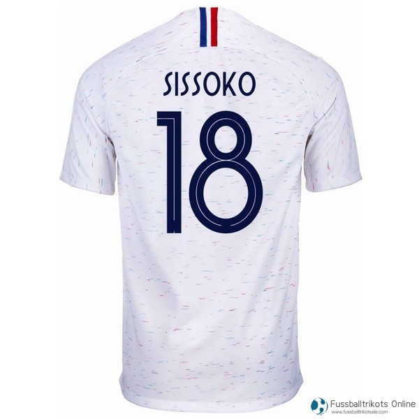 Frankreich Trikot Auswarts Sissoko 2018 Weiß Fussballtrikots Günstig